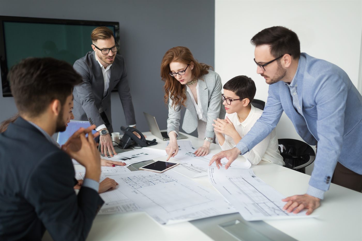 Team bei der Planung